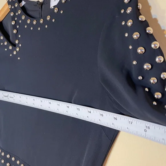 A.L.C Black Dress with metal button Details - Picture 13 of 15